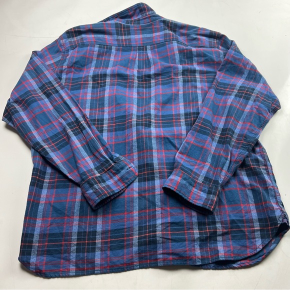 lucky brand men’s cotton blue plaid button down shirt XXL L51-20 - Picture 3 of 6